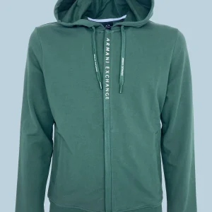 FELPA UOMO CON CAPPUCCIO E ZIP