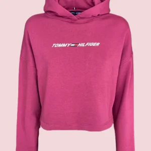 FELPA DONNA CORTA ROSA SCURO