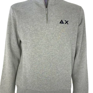 PULLOVER UOMO GRIGIO CON CERNIERA