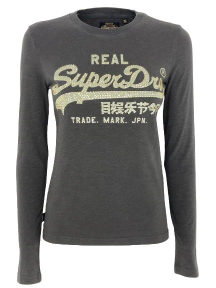 MAGLIA DONNA MARRONE CON LOGO