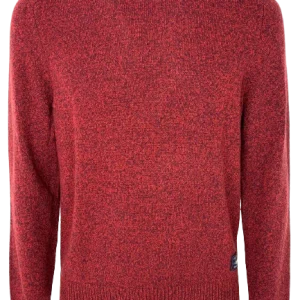 MAGLIONE UOMO ROSSO MISTO LANA