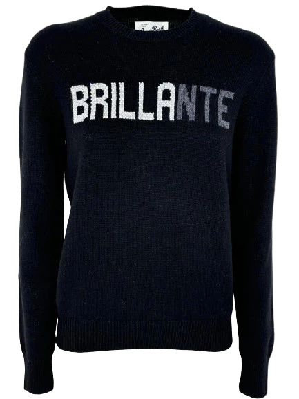 PULLOVER DONNA NERO BRILLANTE
