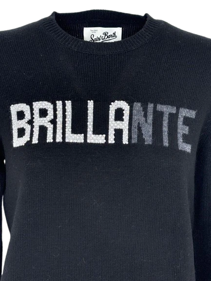 PULLOVER DONNA NERO BRILLANTE - immagine 3