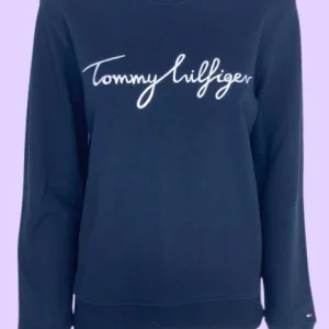 FELPA DONNA BLU CON LOGO