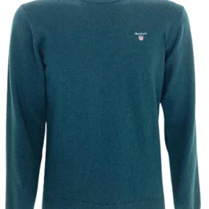 PULLOVER UOMO VERDE GIROCOLLO