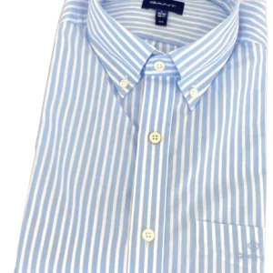 CAMICIA UOMO AZZURRA FANTASIA A RIGHE