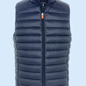 PIUMINO UOMO SMANICATO BLU IN ECO-PIUMA